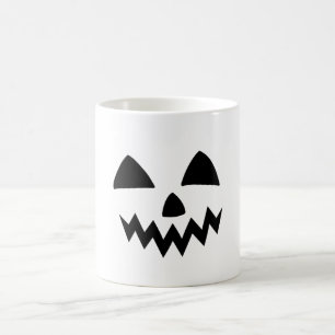 Eenvoudige Halloween Pompoen gezicht spook enge pa Koffiemok