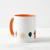 Eenvoudige Halloween Pompoen gezicht spook enge pa Mok (Voorkant links)