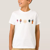 Eenvoudige Halloween Pompoen gezicht spook enge pa T-shirt (Voorkant)