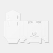 Eenvoudige Hand Getrokken Kersenbloesem Monogram K Bedankdoosjes (Uitgevouwen)