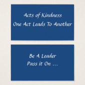 Eenvoudige handelingen van de Kaart van Kindness (Voorkant /achterkant)