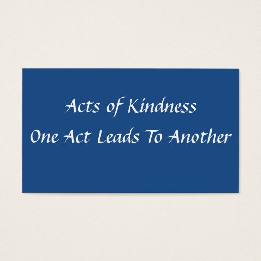 Eenvoudige handelingen van de Kaart van Kindness (Voorkant)