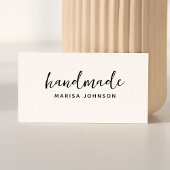 Eenvoudige handgemaakte handgeschreven aangepaste rubberstempel