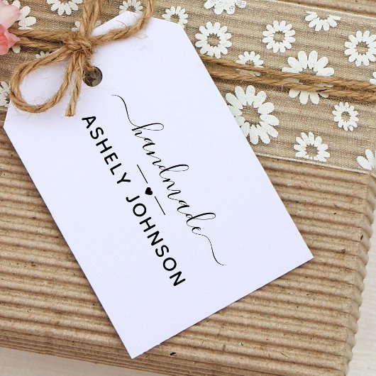 Eenvoudige handgemaakte scriptnaam  zelfinktende stempel