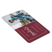 Eenvoudige handgeschreven aankondiging Afstuderen  Magneet (Rechterzijde)