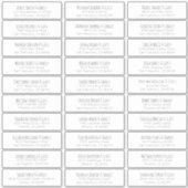 Eenvoudige Handgeschreven Namen van de Huwelijksga Sticker (Voorkant)