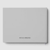 Eenvoudige handgeschreven script bruiloft gastenboek (Achterkant)