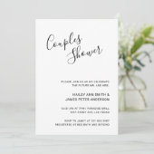 Eenvoudige handgeschreven Script Couples Shower Kaart (Staand voorkant)
