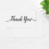 Eenvoudige handgeschreven script kalligrafie dank visitekaartje (Bureau)