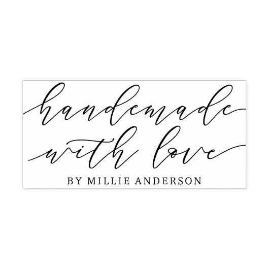 Eenvoudige handleiding met Love Script Small Busin Zelfinktende Stempel (Design)