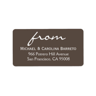 Eenvoudige handtekening - Grijs Etiket