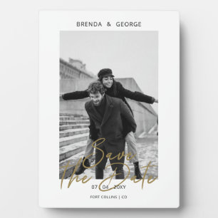 Eenvoudige handtekening minimalistisch foto Opslaa Fotoplaat