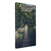 Eenvoudige hangbrug over de Idrijca, handschoen Mini Klembord (Schuin)