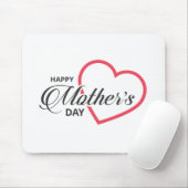 Eenvoudige Happy Moederdag | Muismat (Met muis)