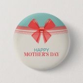 Eenvoudige  Happy Moederdag | Pin-Button Ronde Button 5,7 Cm (Voorkant)