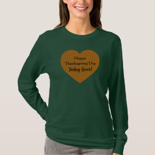 Eenvoudige Happy Thanksgiving Day Turkije Lover Si T-shirt