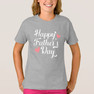Eenvoudige Happy Vaderdag kalligrafie SHIRT