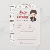 Eenvoudige Harry Potter Baby shower Enclosure Kaar Informatiekaartje (Voorkant / Achterkant)
