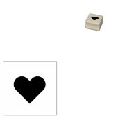 Eenvoudige hart loyaliteit Kaart Rubberstempel (Gestempeld)