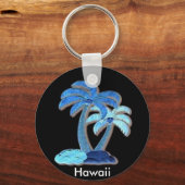 eenvoudige Hawaiitische prints Sleutelhanger (Voorkant)