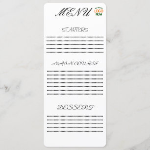 EENVOUDIGE HEDENDAAGSE SCHONE WITTE MODE CLIENT MENU