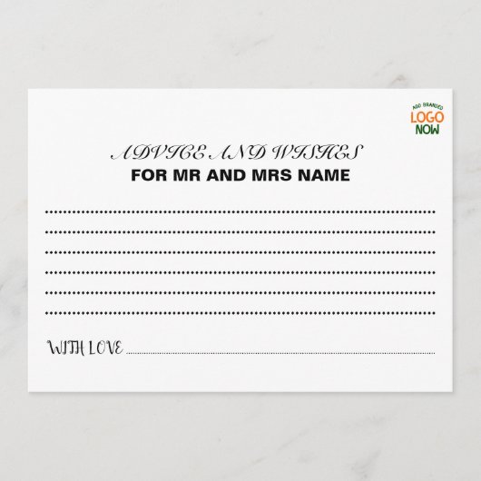 EENVOUDIGE HEDENDAAGSE SCHONE WITTE MODIEUZE CLIEN ADVIESKAART (Voorkant)