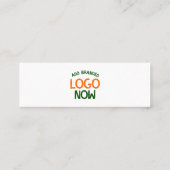 EENVOUDIGE HEDENDAAGSE SCHONE WITTE MODIEUZE CLIEN MINI VISITEKAARTJE (Achterkant)