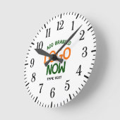 EENVOUDIGE HEDENDAAGSE SCHONE WITTE MODIEUZE CLIEN RONDE KLOK (Hoek)