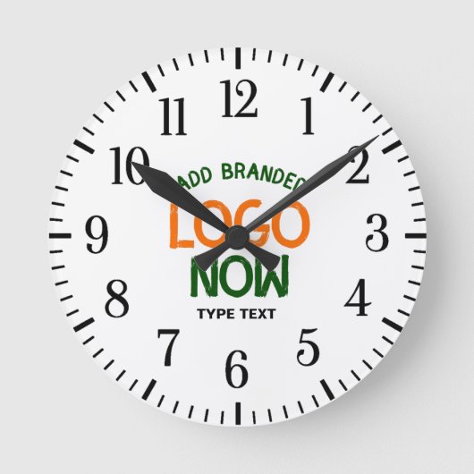 EENVOUDIGE HEDENDAAGSE SCHONE WITTE MODIEUZE CLIEN RONDE KLOK (Voorkant)