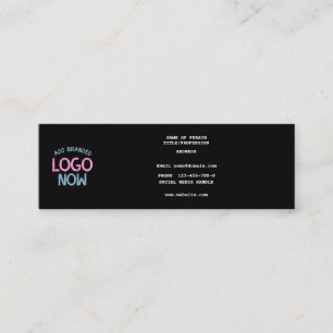 EENVOUDIGE HEDENDAAGSE SCHONE ZWARTE MODIEUZE CLIE MINI VISITEKAARTJE