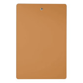 Eenvoudige herfst effen kleur effen pastel koper mini klembord (Achterkant)