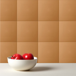 Eenvoudige herfst effen kleur effen pastel koper tegeltje