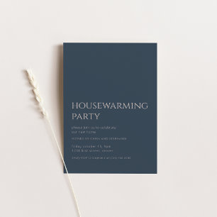 Eenvoudige Herfst Housewarming Party Kaart