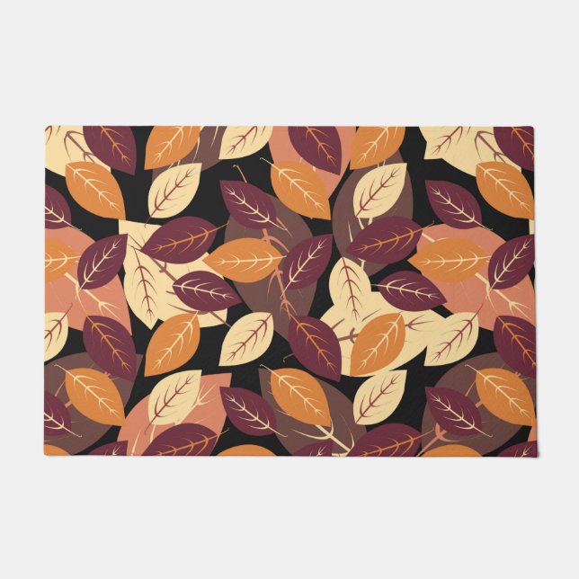 Eenvoudige herfst laat donker deurmat (Voorkant)