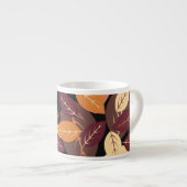 Eenvoudige herfst laat donker espresso kop (Voorkant rechts)