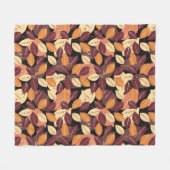 Eenvoudige herfst laat donker fleece deken (Voorkant (Horizontaal))
