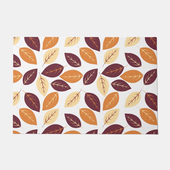 Eenvoudige herfst lekt doormat deurmat (Voorkant)