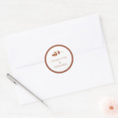 Eenvoudige herfst Wedding Sticker (Envelop)