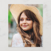 Eenvoudige herinneringen Foto Funeral Attendance K (Achterkant)