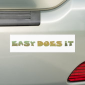 Eenvoudige herstelsoftware Slogan Quote Groene Gol Bumpersticker (Op auto)