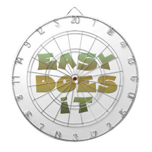 Eenvoudige herstelsoftware Slogan Quote Groene Gol Dartbord