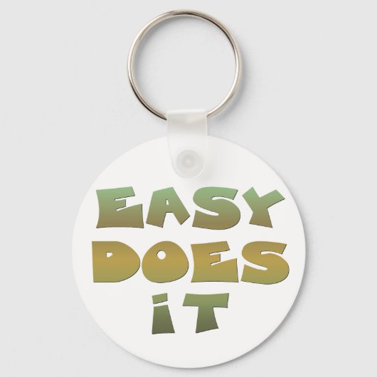 Eenvoudige herstelsoftware Slogan Quote Groene Gol Sleutelhanger (Voorkant)