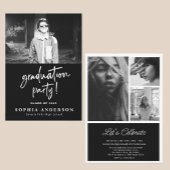 Eenvoudige Hoge Schoolkaart Zwart en wit Kaart