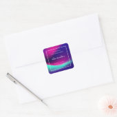 Eenvoudige Holografische lavendel ingrediënten pro Vierkante Sticker (Envelop)