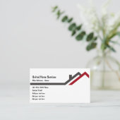 Eenvoudige Home Services Bouw Visitekaartjes (Staand voorkant)