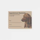 Eenvoudige Hond Groomer Service Afspraak Herinneri Post-it® Notes (Voorkant)
