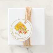 Eenvoudige Honeycomb Apple Infused Honey Hang Labe Bedankjes Labels (In situ)