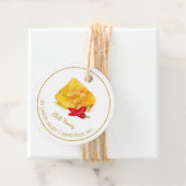 Eenvoudige Honeycomb Chili Infused Honey Hang Labe Bedankjes Labels (In situ)