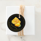 Eenvoudige Honeycomb Mango Geïnfundeerde Honey Han Bedankjes Labels (In situ)