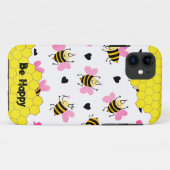 Eenvoudige honingbijen-comb iPhone Case (Achterkant (horizontaal))